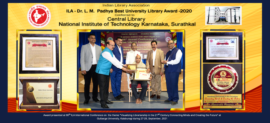 ILA-Dr. L M Padhya Best Library Award 2020